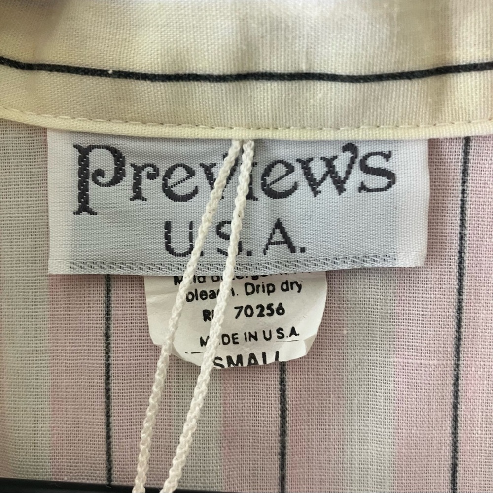 VINTAGE Striped Colorblock Lightweight Robe - Picture 6 of 6
